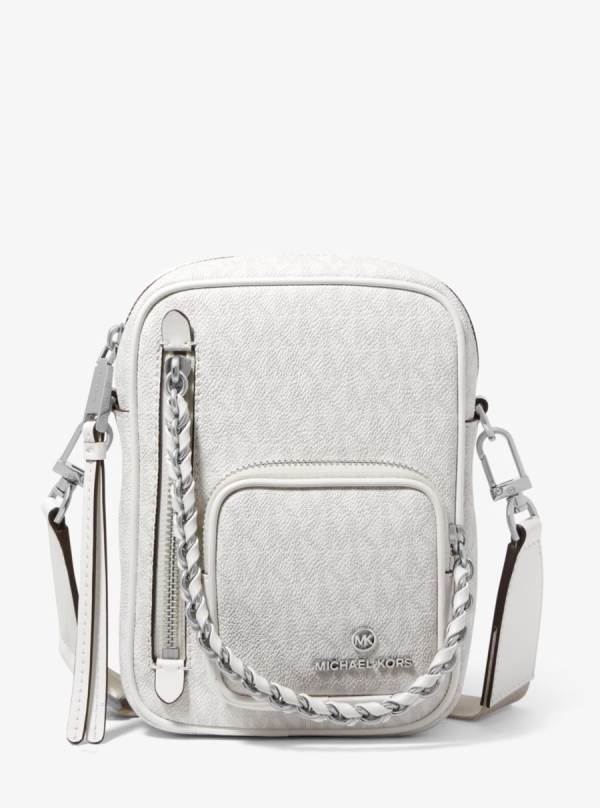 Damske Crossbody Kabelka Michael Kors Elliot Small Logo Titán - Kabelky Michael Kors Sleva | DINEB-4826